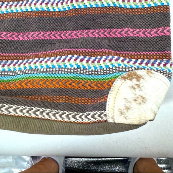 Myra Braided Shoulder bag W / Cowhide , Cotton and Leather. beautifully made - Picture 3 of 10